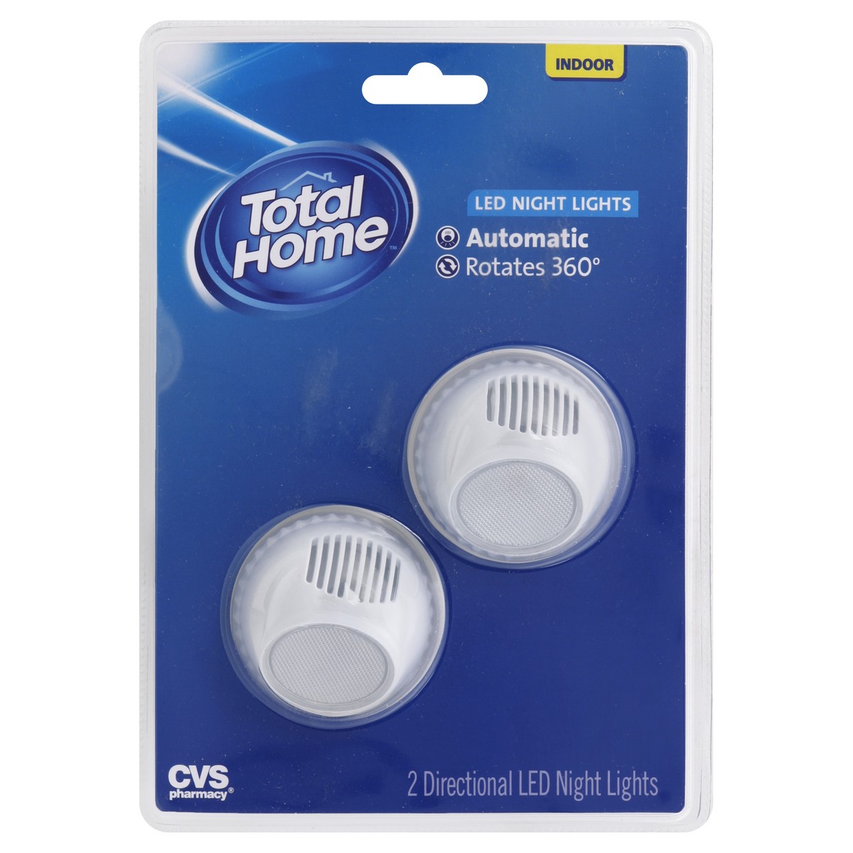 slide 2 of 2, Total Home By CVSLED Automatic Night Lights, 2 ct