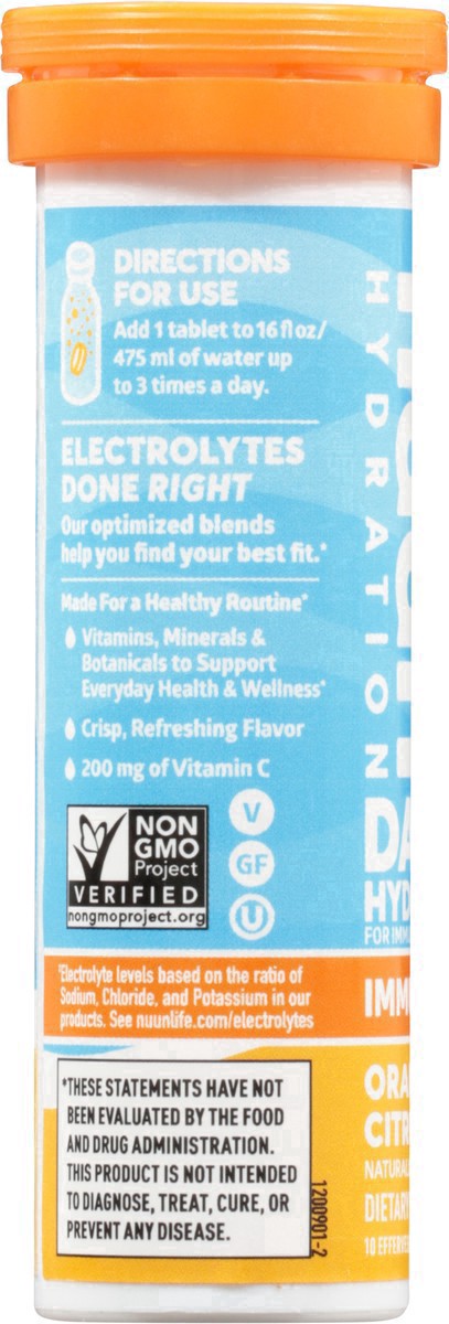 slide 23 of 42, Nuun Hydration Tablets Orange Citrus Immunity 10 ea, 10 ct