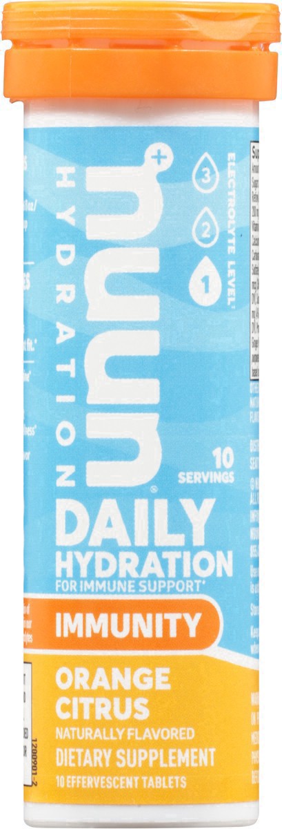 slide 42 of 42, Nuun Hydration Tablets Orange Citrus Immunity 10 ea, 10 ct