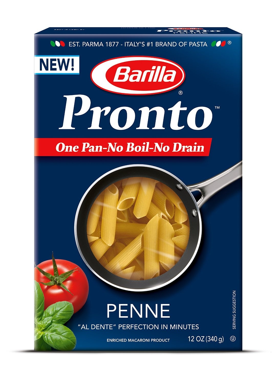 slide 1 of 1, Barilla Pronto Penne Pasta, 12 oz