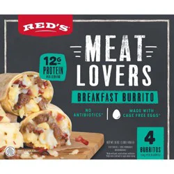 Red's Meat Lovers Breakfast Burrito 4 ea