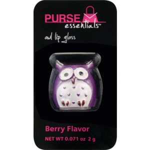 slide 1 of 1, Purse Essentials Owl Lip Gloss, 1 ct