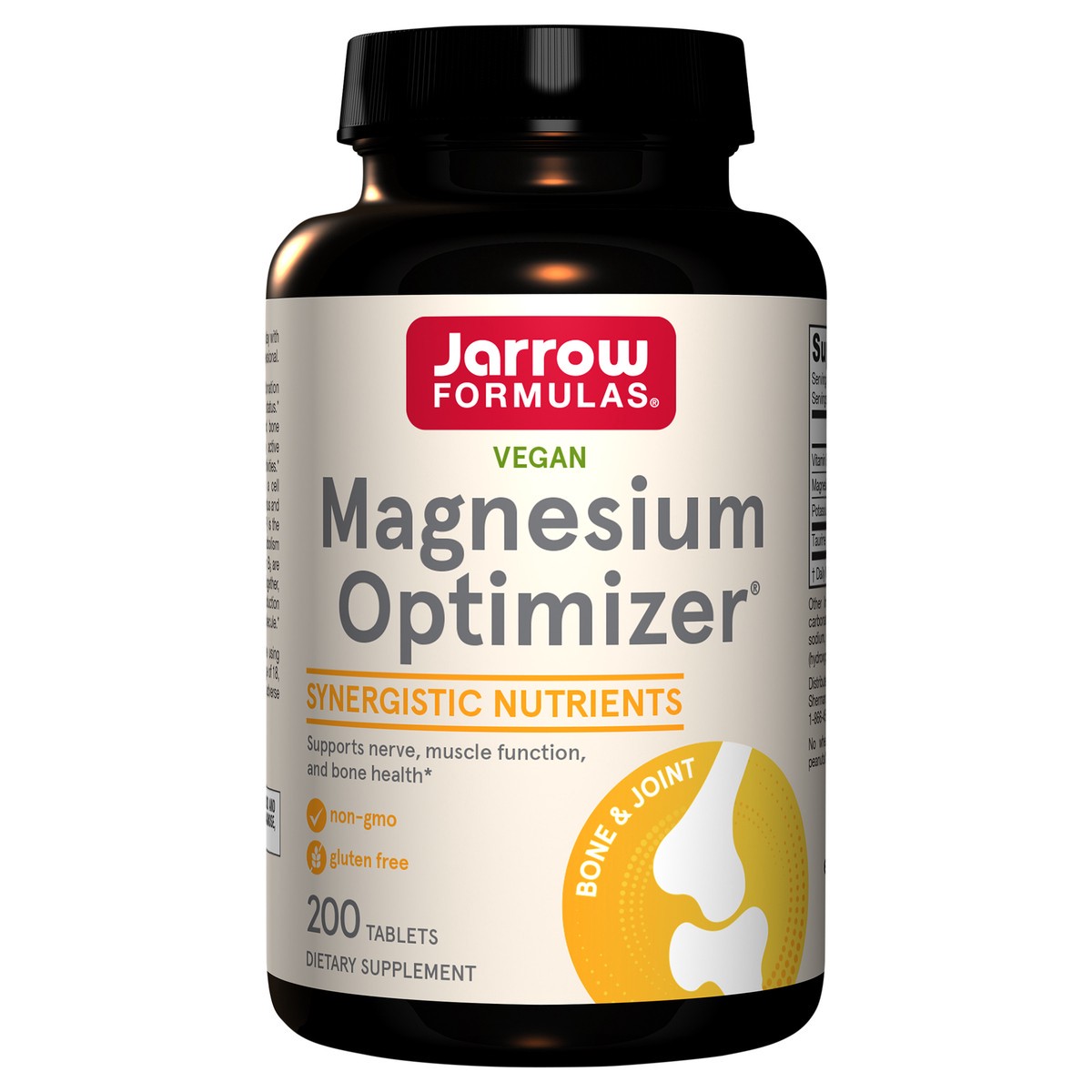 slide 5 of 5, Jarrow Formulas Magnesium Optimizer - 200 Tablets - Supports Bone Health & Muscle Function - Exercise & Endurance Benefits - Includes Taurine, P5P & Vitamin B6 - 100 Servings, 200 ct
