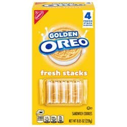 Golden Oreo OREO Fresh Stacks Golden Sandwich Cookies, 8.05 oz (4 Stacks)