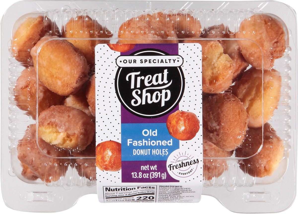 slide 6 of 9, Our Specialty Treat Shop Old Fashioned Donut Holes 13.8 oz, 13.8 oz