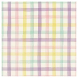 Hester & Cook Spring Plaid Cocktail Napkins