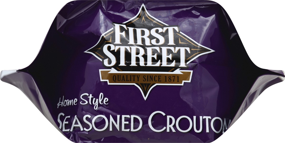 slide 2 of 6, First Street Seasoned Homestyle Croutons, 24 oz