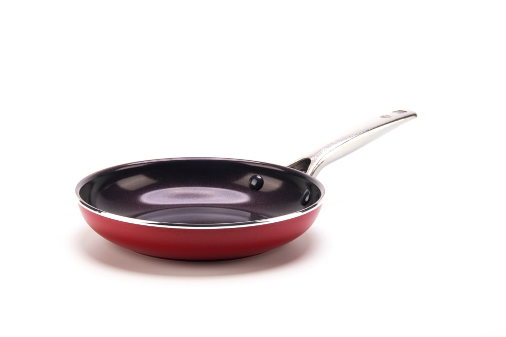 slide 1 of 1, Blue Diamond Open Frypan - Red, 12 in