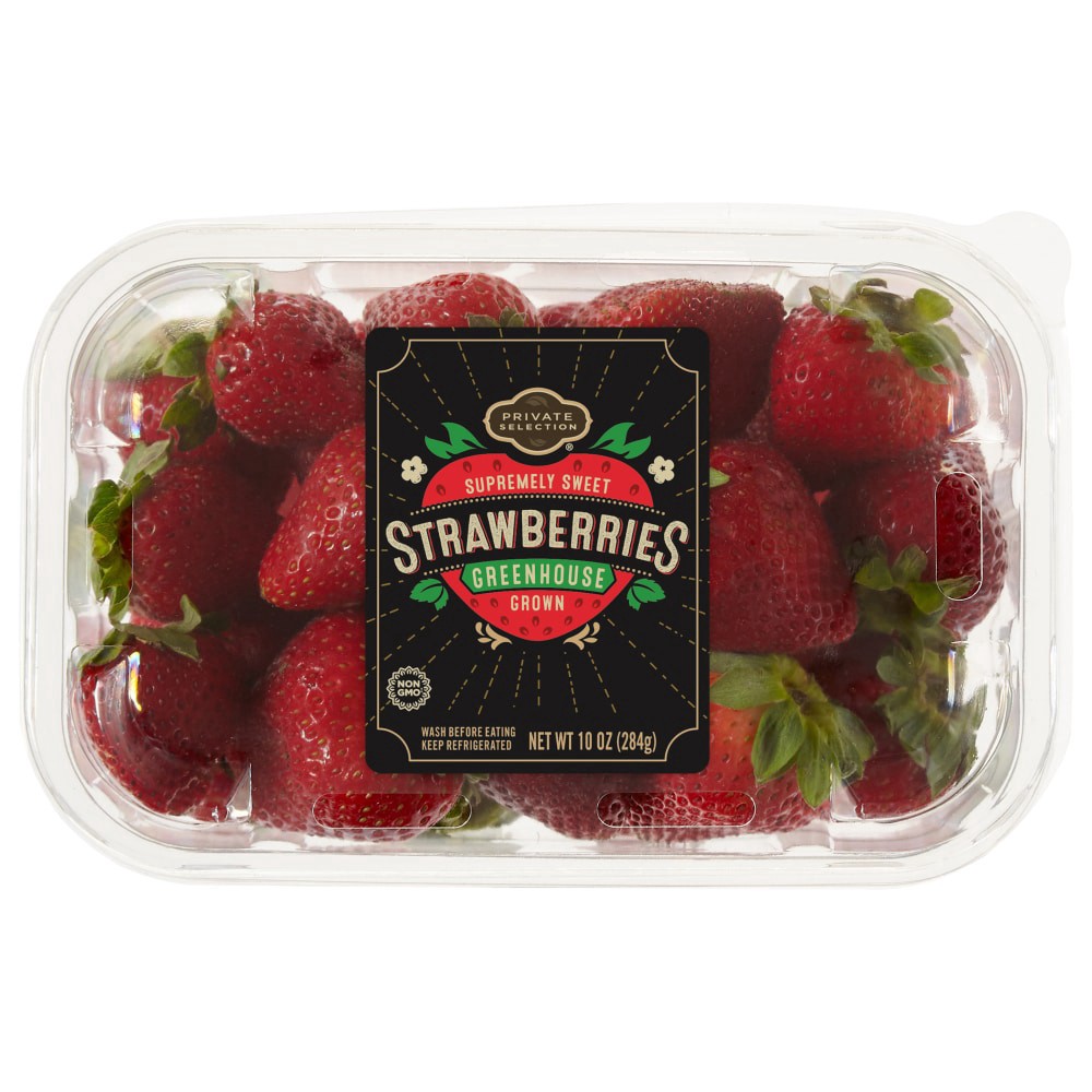 slide 3 of 3, Private Selection Strawberries, 10 oz