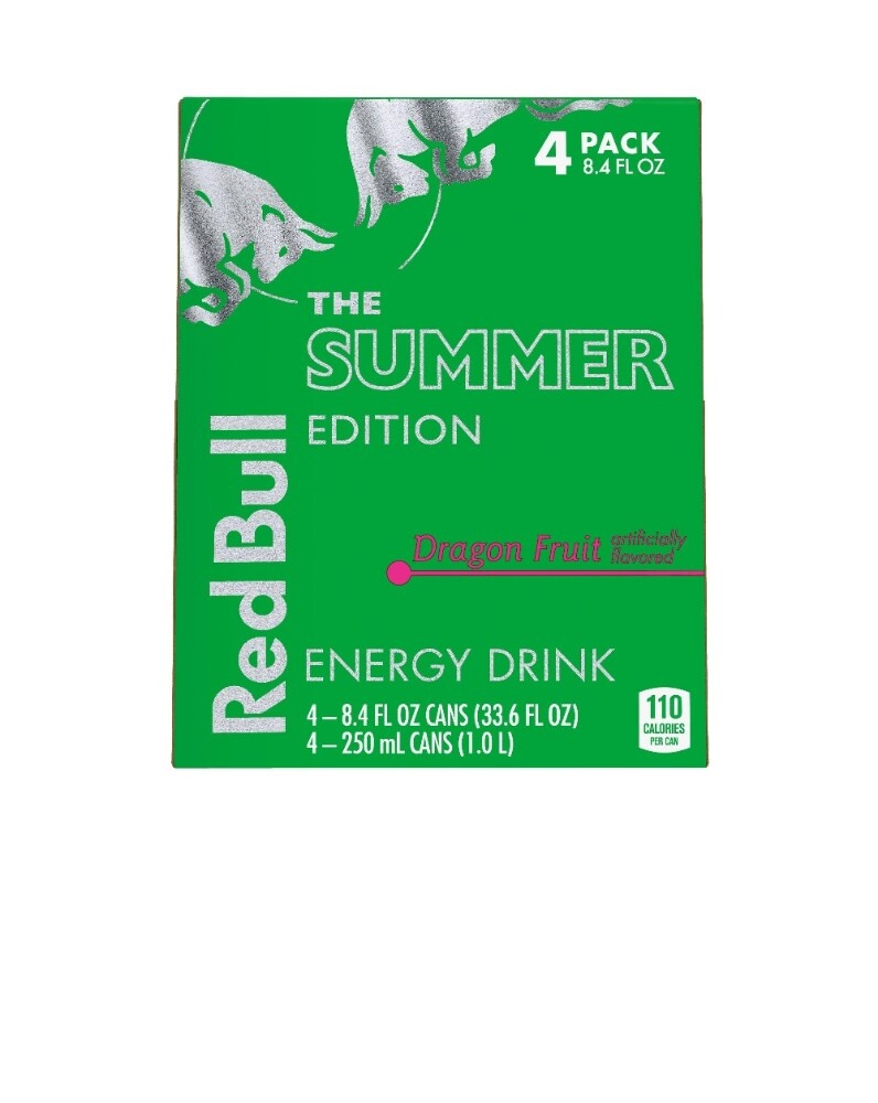 slide 1 of 1, Red Bull Summer Edition Dragon Fruit Energy Drink - 4 ct; 8.4 oz, 4 ct; 8.4 oz