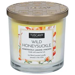 Tuscany Candle Soy Blend Scented Wild Honeysuckle Candle