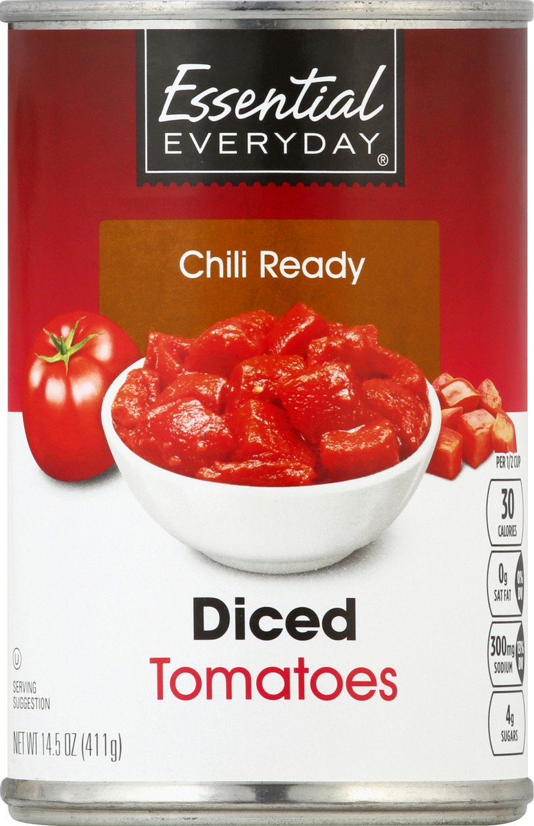 slide 6 of 6, Essential Everyday Tomatoes, Chill Ready, Diced, 14.5 oz