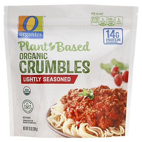 slide 1 of 1, O Organics Plant Based Crumbles, 10 oz