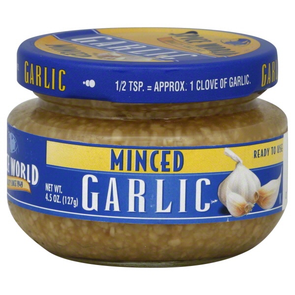slide 1 of 1, Spice World Minced Garlic, 4.5 oz