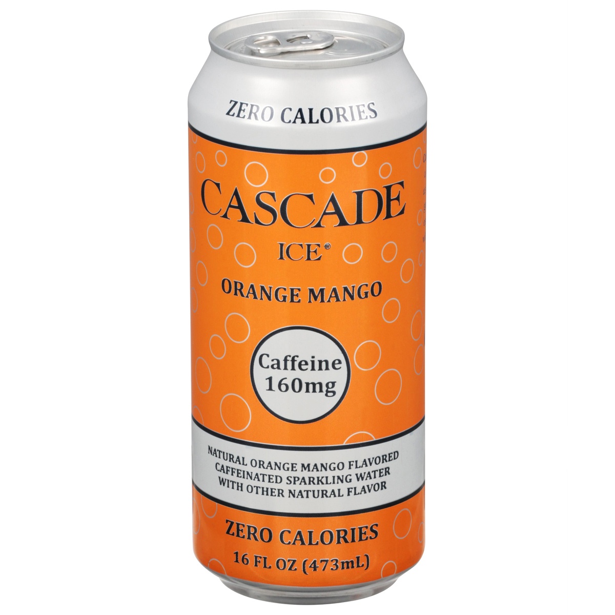 slide 1 of 9, Cascade Ice Orange Mango Caffeinated Sparkling Water 16 fl oz, 16 fl oz