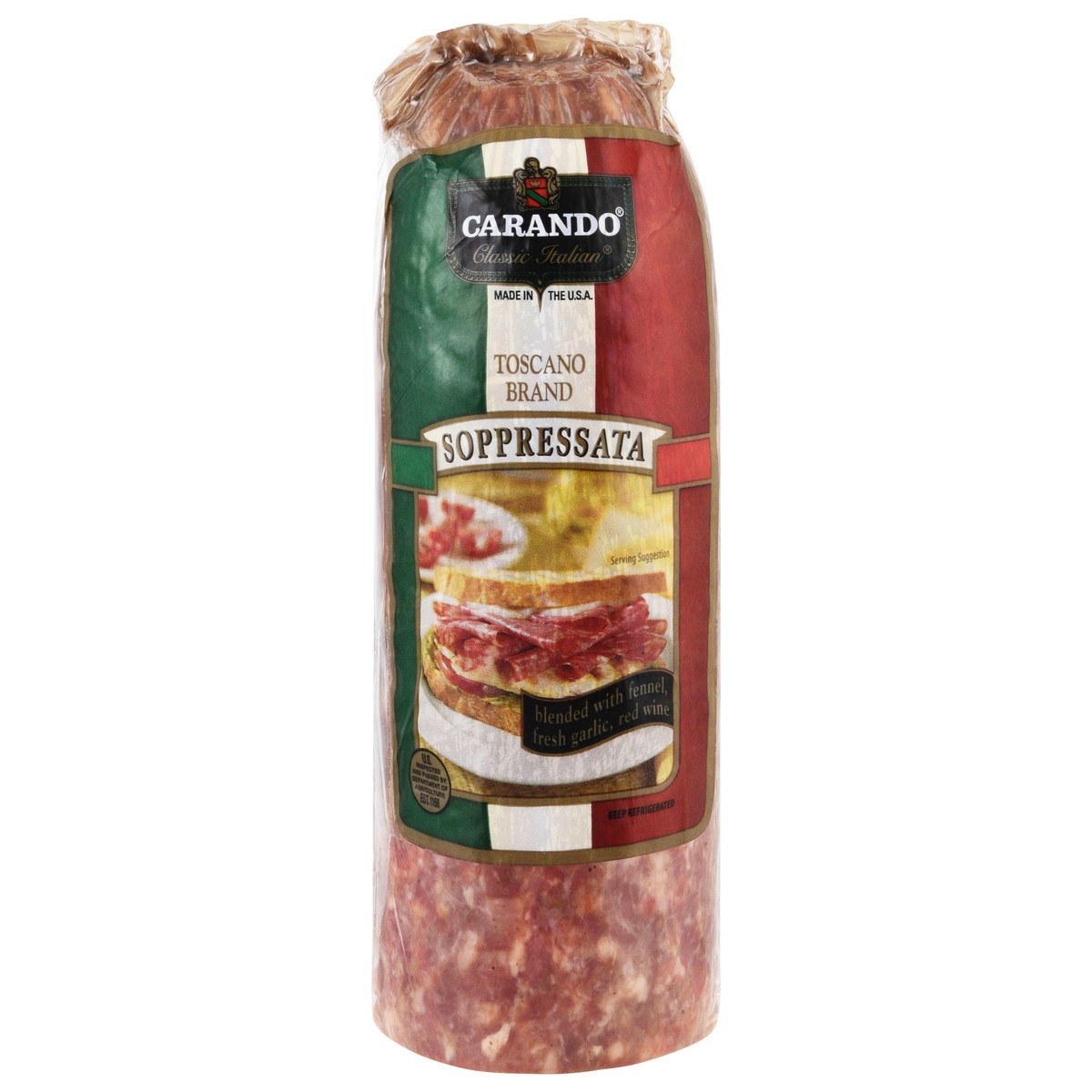 slide 3 of 4, Carando Classic Italian Soppressata 1 ea, per lb