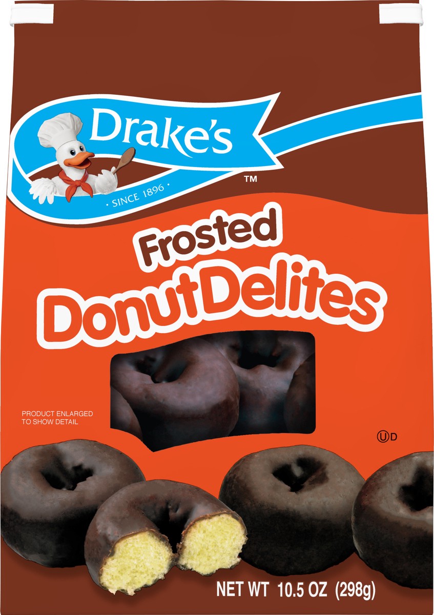 slide 4 of 7, Drake's Donuts, Drake's Family Pack Donut Delites Frosted (bagged), 10.5 oz