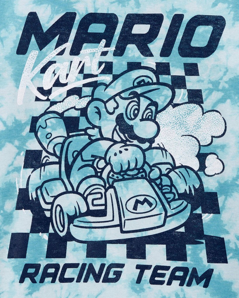 slide 2 of 2, Oshkosh Kid Mario Kart Graphic Tee Blue 12, 1 ct