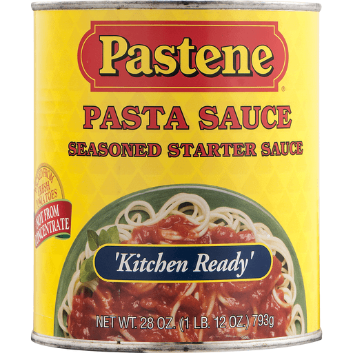 slide 4 of 8, Pastene Pasta Sauce Seasoned Starter Sauce Kitchen Ready', 28 oz
