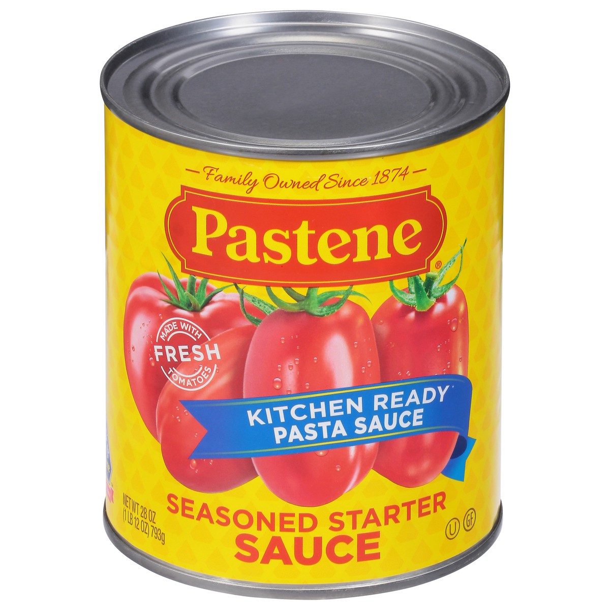 slide 1 of 8, Pastene Pasta Sauce Seasoned Starter Sauce Kitchen Ready', 28 oz