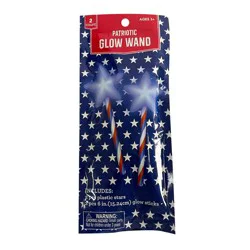 Meijer Corporate Seasonal Patriotic 2pk Glow Wand