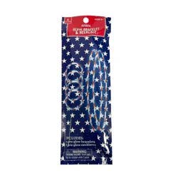 Meijer Corporate Seasonal Mcs Patriotic Glow Bracelet Necklace