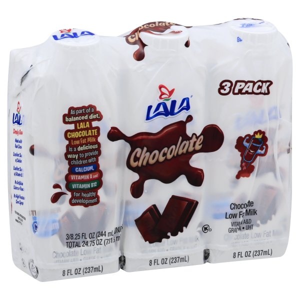slide 1 of 1, LALA Milk, Low Fat, Chocolala Chocolate, 24.75 oz