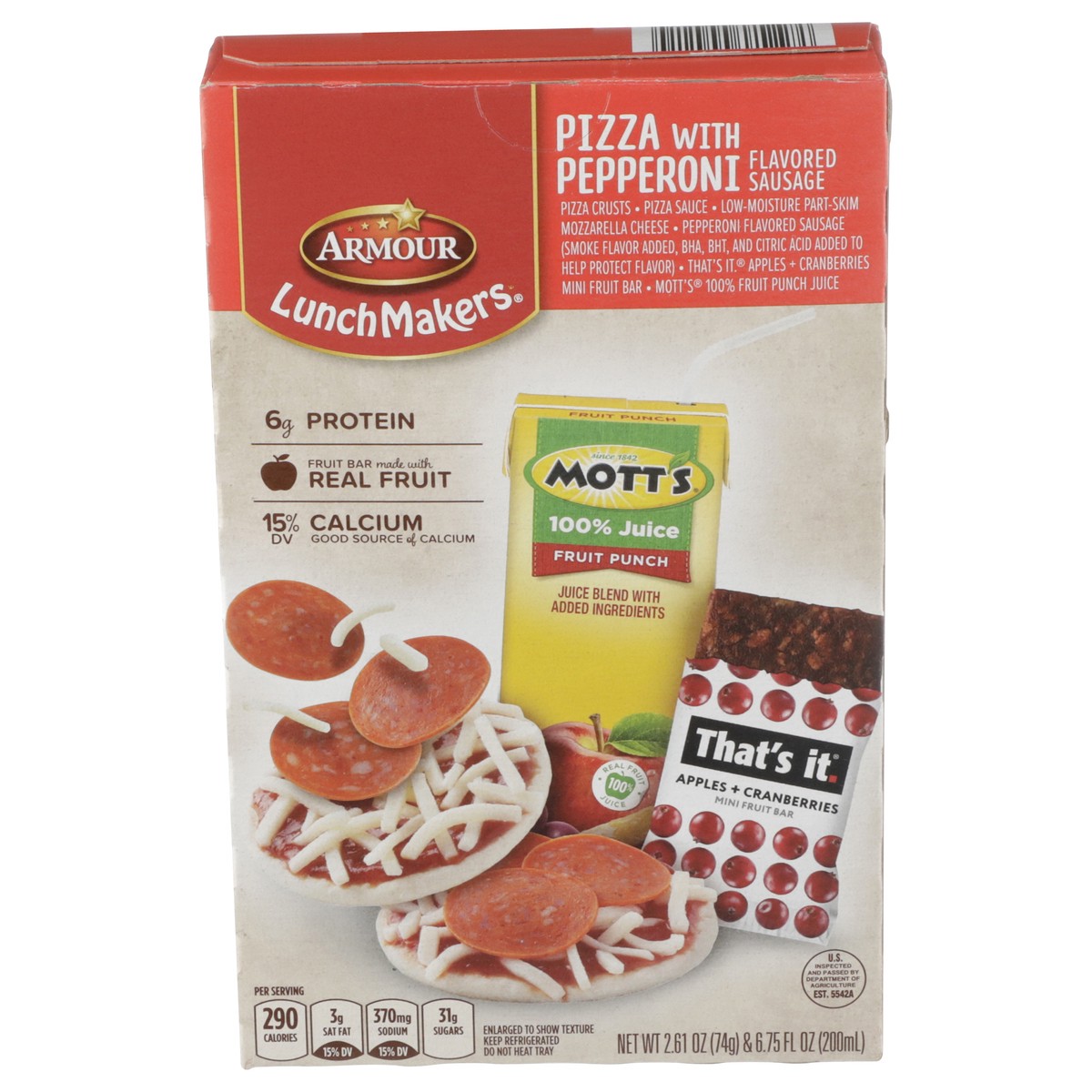 slide 4 of 13, Armour LunchMakers Flavored Sausage Pizza with Pepperoni 1 ea, 1 ct