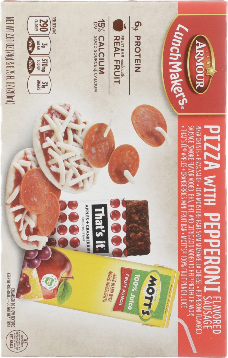 slide 10 of 13, Armour LunchMakers Flavored Sausage Pizza with Pepperoni 1 ea, 1 ct