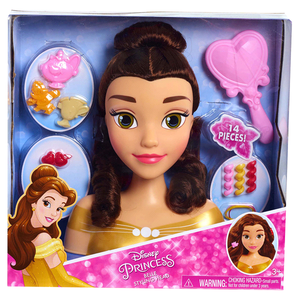 slide 1 of 3, Disney Princess Basic Belle Styling Head, 1 ct