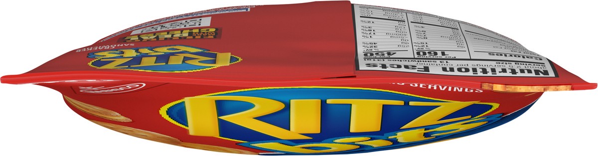 slide 9 of 9, RITZ Bits Cheese Crackers Sandwiches, Big Bag, 3 oz, 0.19 lb