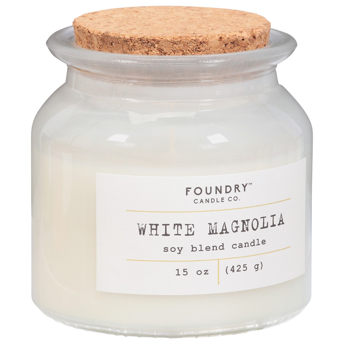 slide 3 of 9, Foundry Candle Co. Foundry Candle Co White Magnolia Soy Wax Candle, 1 ct