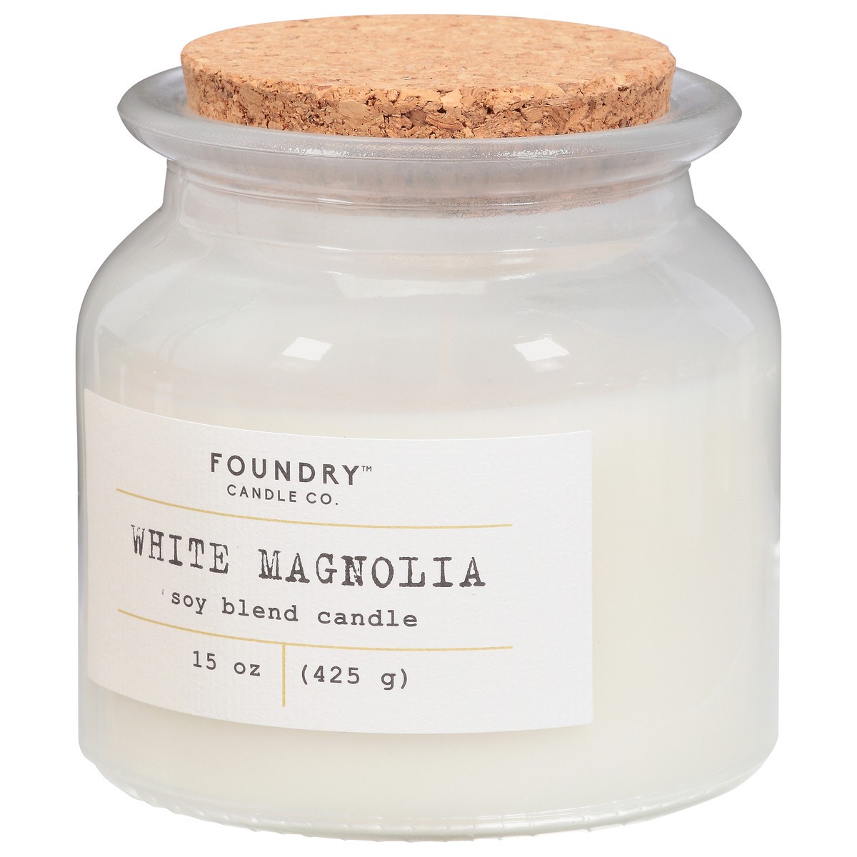 slide 8 of 9, Foundry Candle Co. Foundry Candle Co White Magnolia Soy Wax Candle, 1 ct