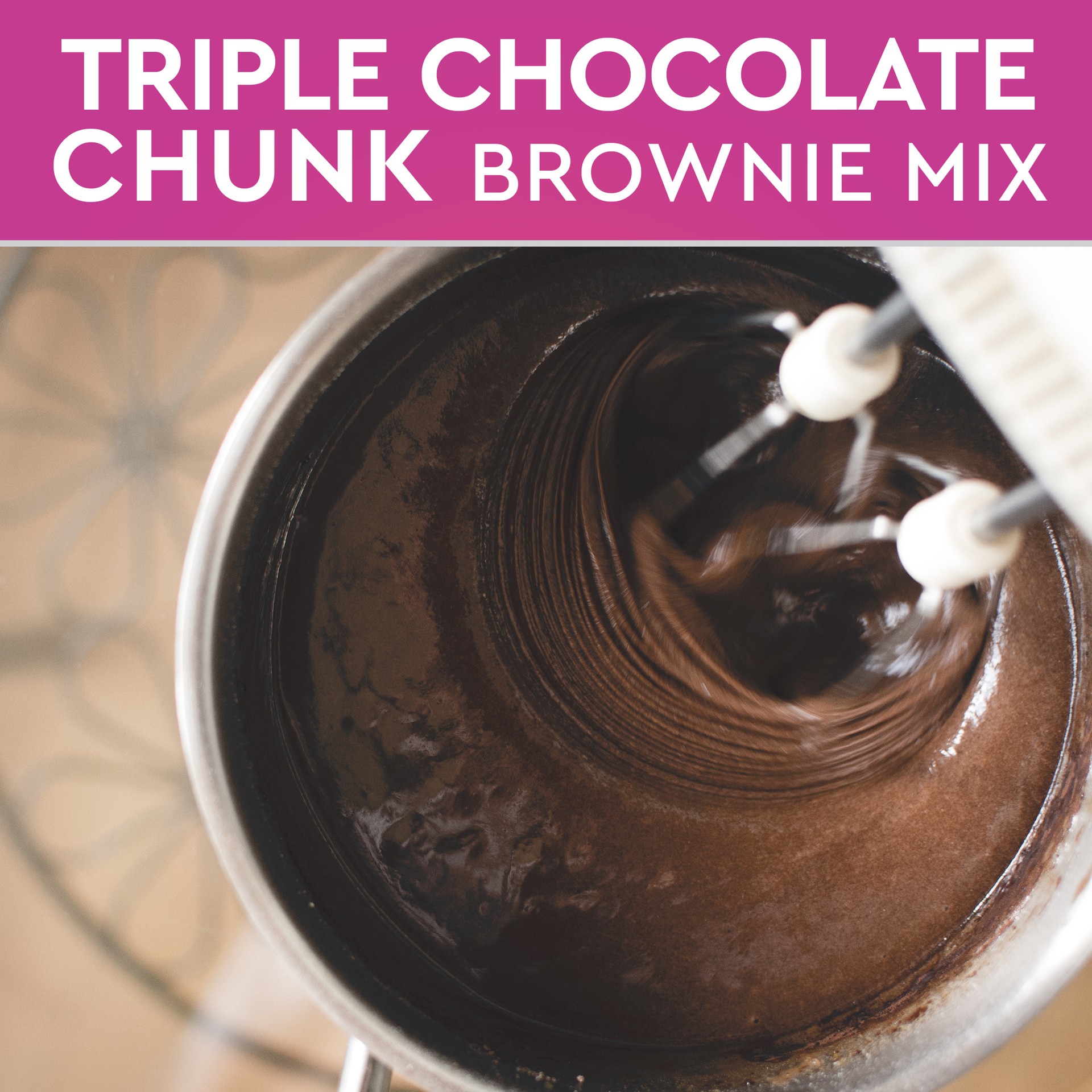 slide 3 of 5, Duncan Hines Signature Triple Chocolate Chunk Brownie Mix, 18 OZ, 18 oz