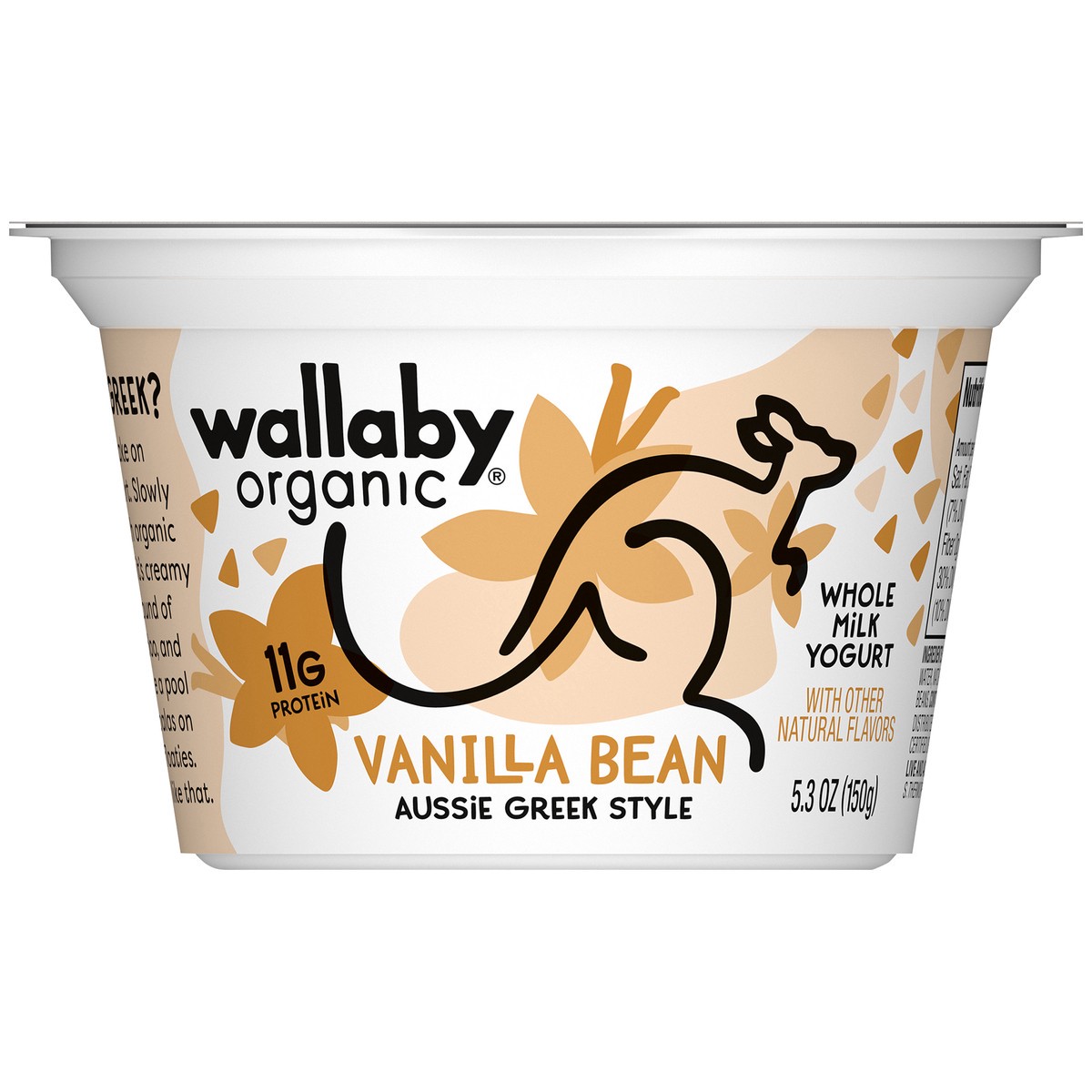slide 7 of 9, Wallaby Vanilla Bean Greek Yogurt Whole Milk, 5.3 oz