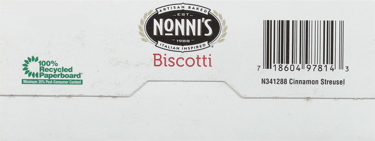 slide 4 of 11, Nonni's Cinnamon Crumb Cake Biscotti 8 ea, 8 ct / 6.88 oz