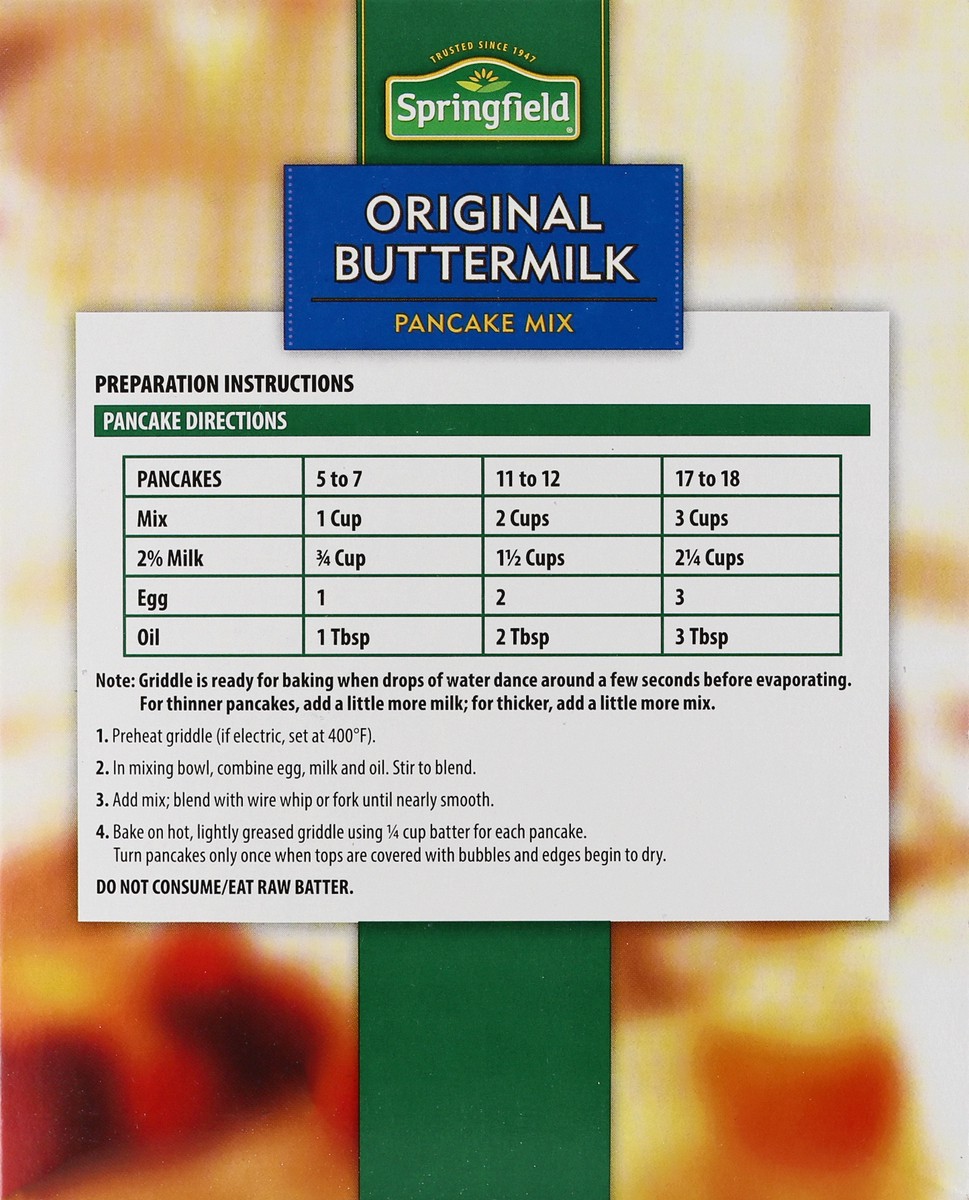 slide 5 of 9, Springfield Original Buttermilk Pancake Mix 32 oz, 32 oz