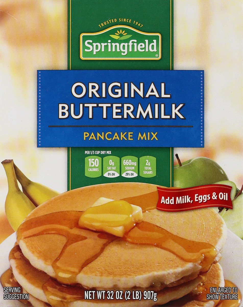 slide 6 of 9, Springfield Original Buttermilk Pancake Mix 32 oz, 32 oz