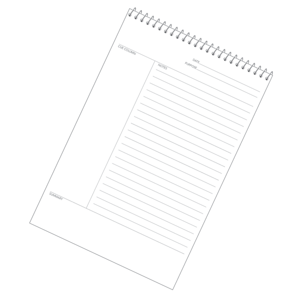 slide 2 of 3, TOPS Focusnotes Top-Wire Notebook, 8 1/2'' X 11'', Blue/White, 70 Sheets, 70 ct