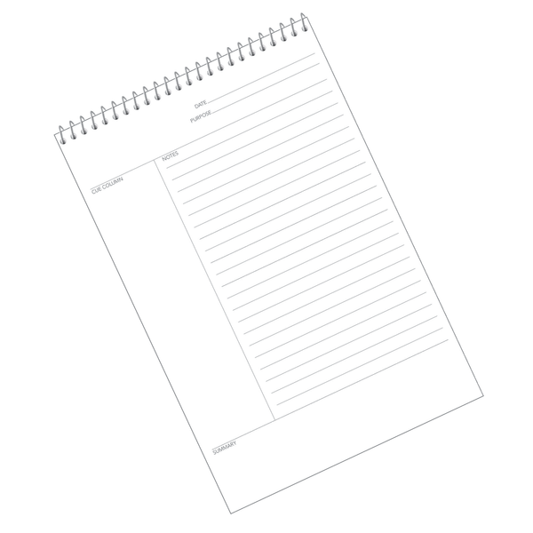 slide 3 of 3, TOPS Focusnotes Top-Wire Notebook, 8 1/2'' X 11'', Blue/White, 70 Sheets, 70 ct