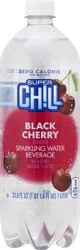 Super Chill Sparking Water Beverage, Black Cherry Flavored- 33.8 oz