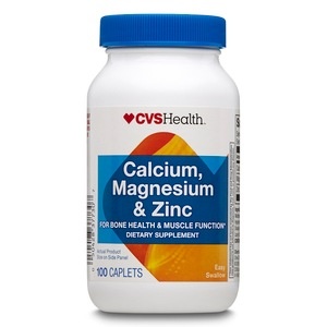 slide 1 of 1, CVS Health Calcium & Magnesium With Zinc Caplets, 100 ct