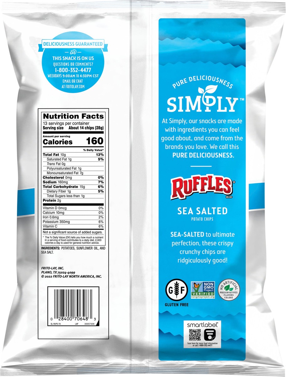 slide 3 of 3, Ruffles Potato Chips, 13 oz