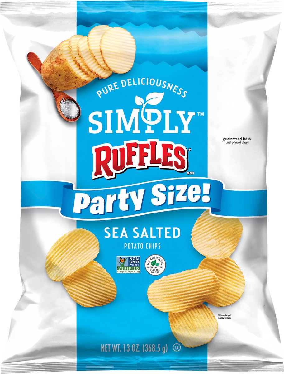 slide 2 of 3, Ruffles Potato Chips, 13 oz