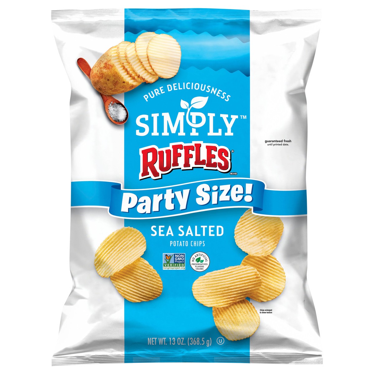 slide 1 of 3, Ruffles Potato Chips, 13 oz