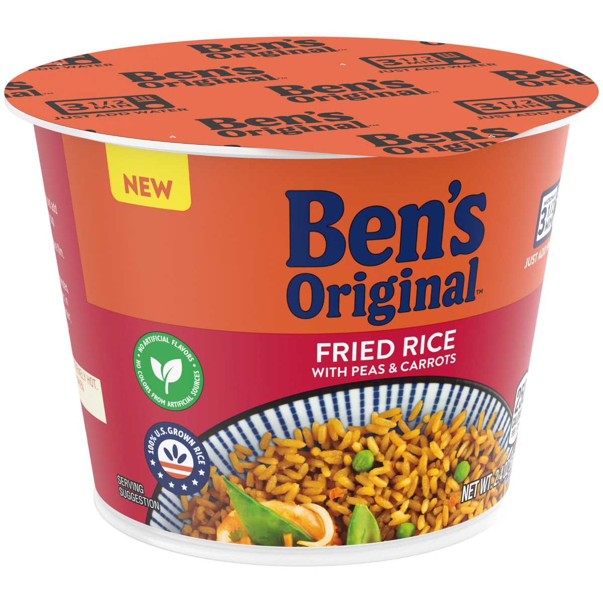 slide 2 of 2, BENS ORIGINAL BEN's ORIGINAL FRIED RICE SINGLE SERVE CUP 2.4OZ, 2.4 oz
