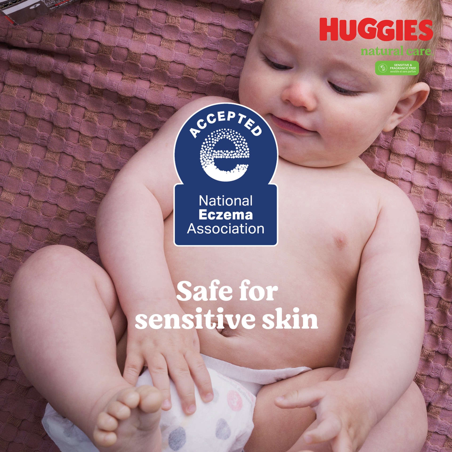 slide 2 of 5, Huggies Natural Care Sensitive Baby Wipes, Unscented, 6 Flip Lid Packs (288 Wipes Total), 288 ct