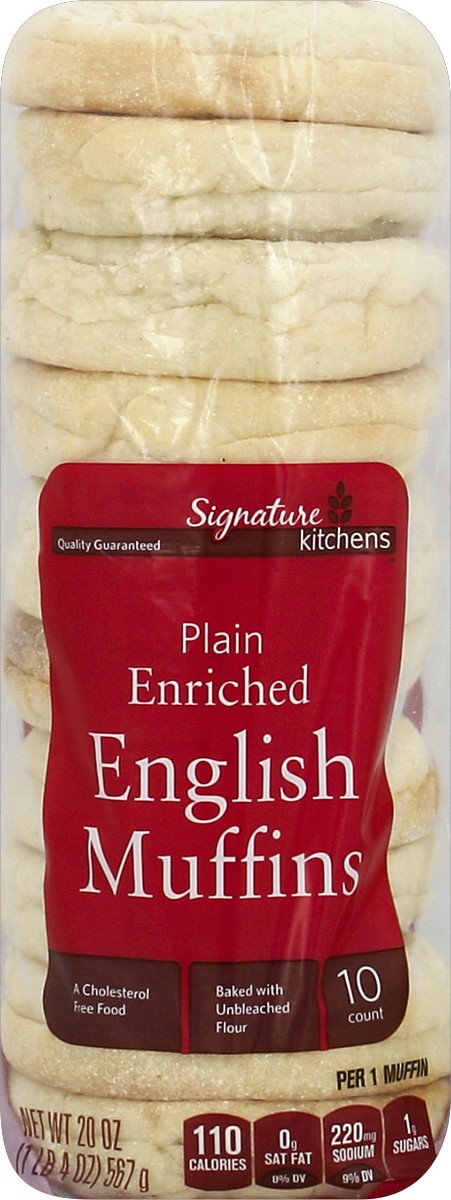 slide 1 of 9, Signature English Muffins 10 ea, 10 ct