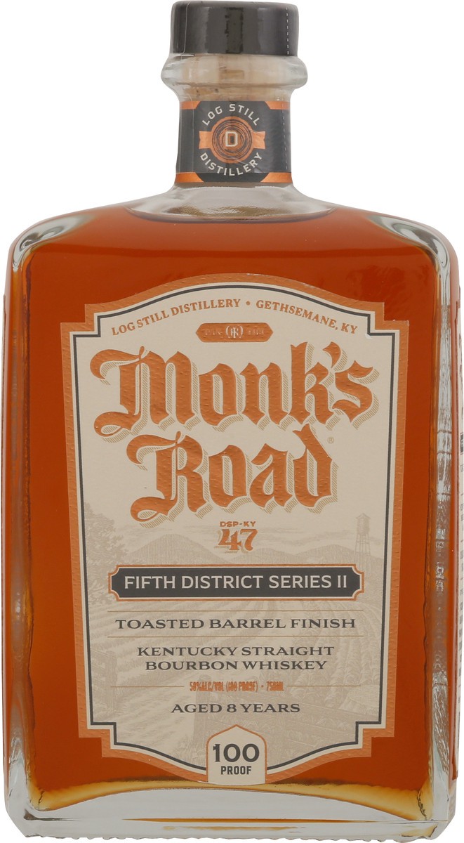 slide 4 of 11, Monk's Road Fifth District Series II Toasted Barrel Finish Kentucky Straight Bourbon Whiskey 750 ml, 750 ml