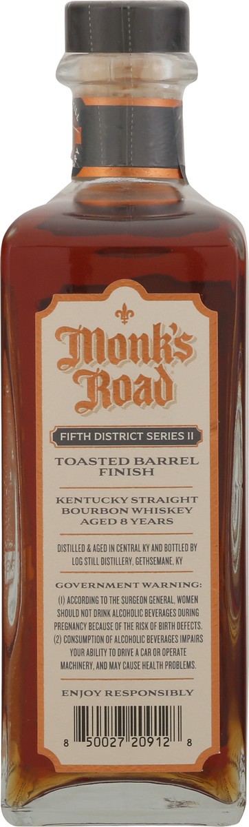slide 6 of 11, Monk's Road Fifth District Series II Toasted Barrel Finish Kentucky Straight Bourbon Whiskey 750 ml, 750 ml